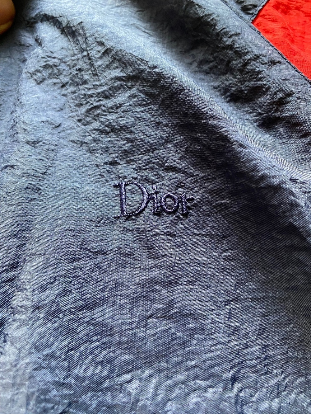 Vintage 80s 90s Christian Dior Monsieur Windbreaker Jacket Mens Large Colorblock - Picture 7 of 9